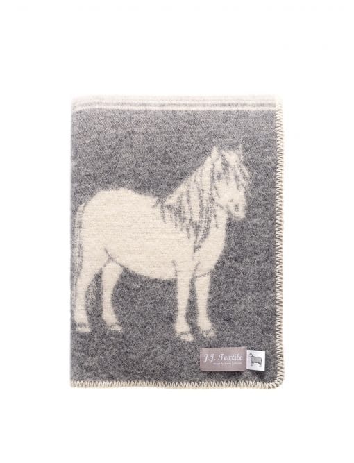 Pure New Wool Pony Themed Reversible Blanket
