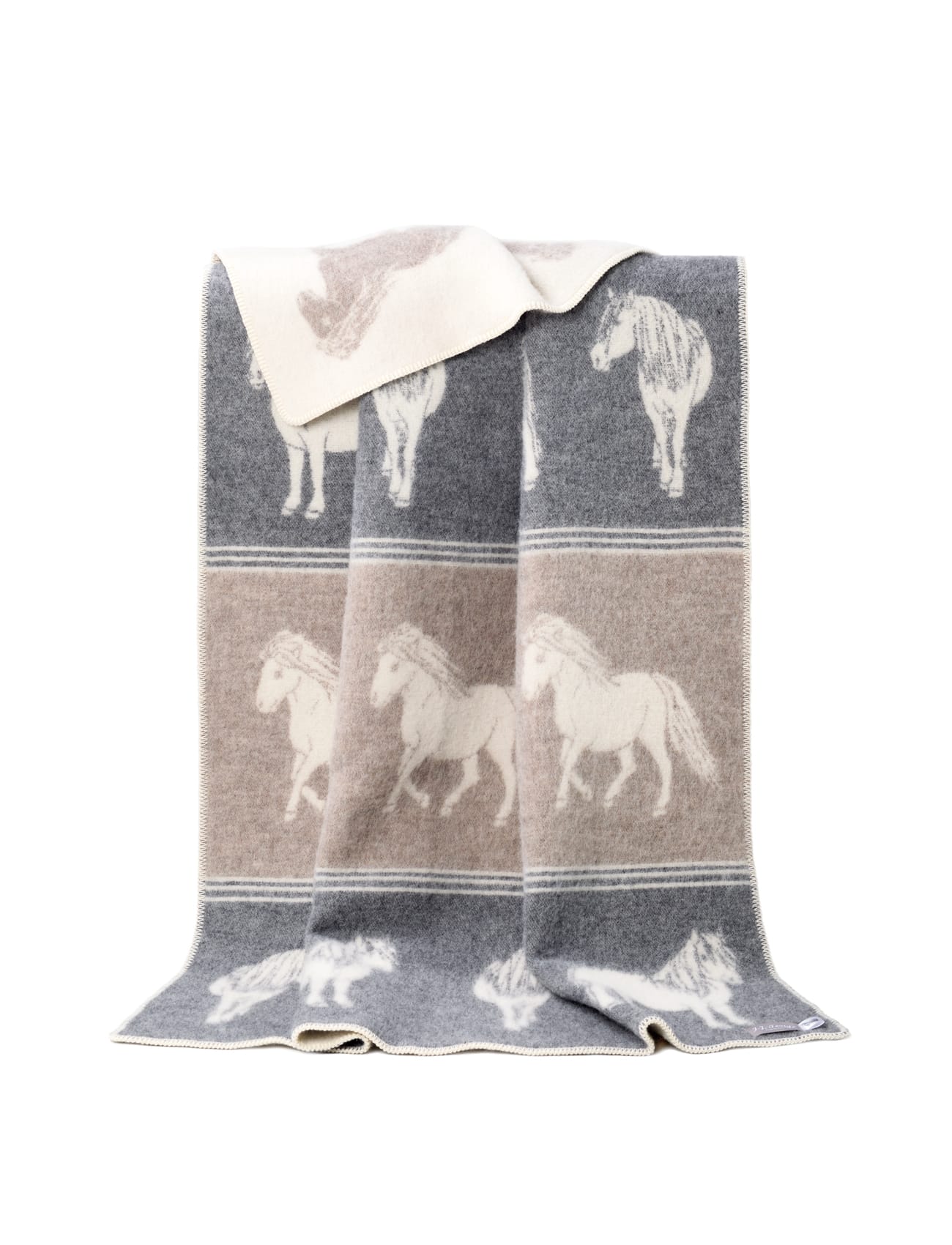 Pure New Wool Pony Themed Reversible Blanket