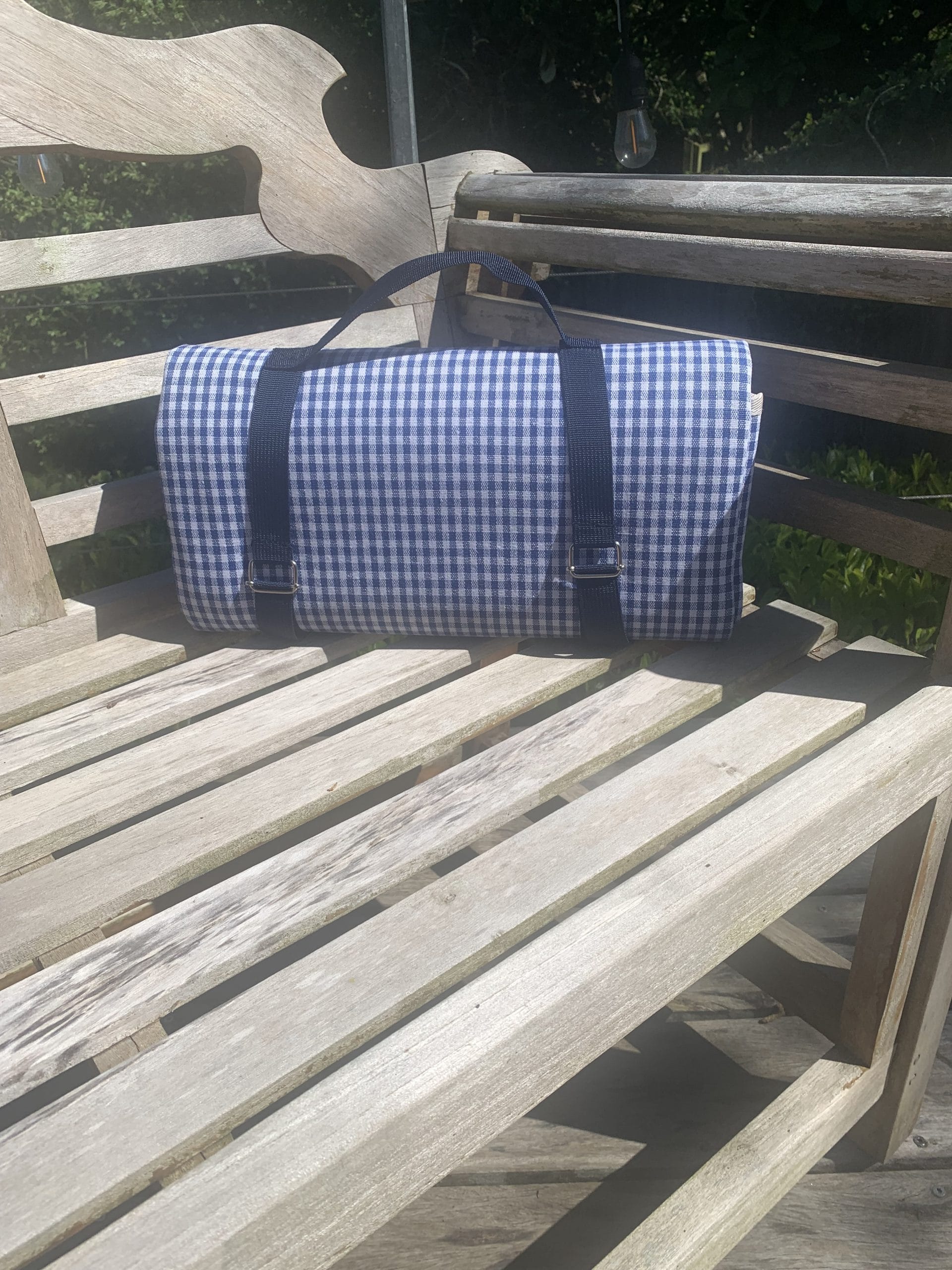 Picnic Blanket - Blue Gingham