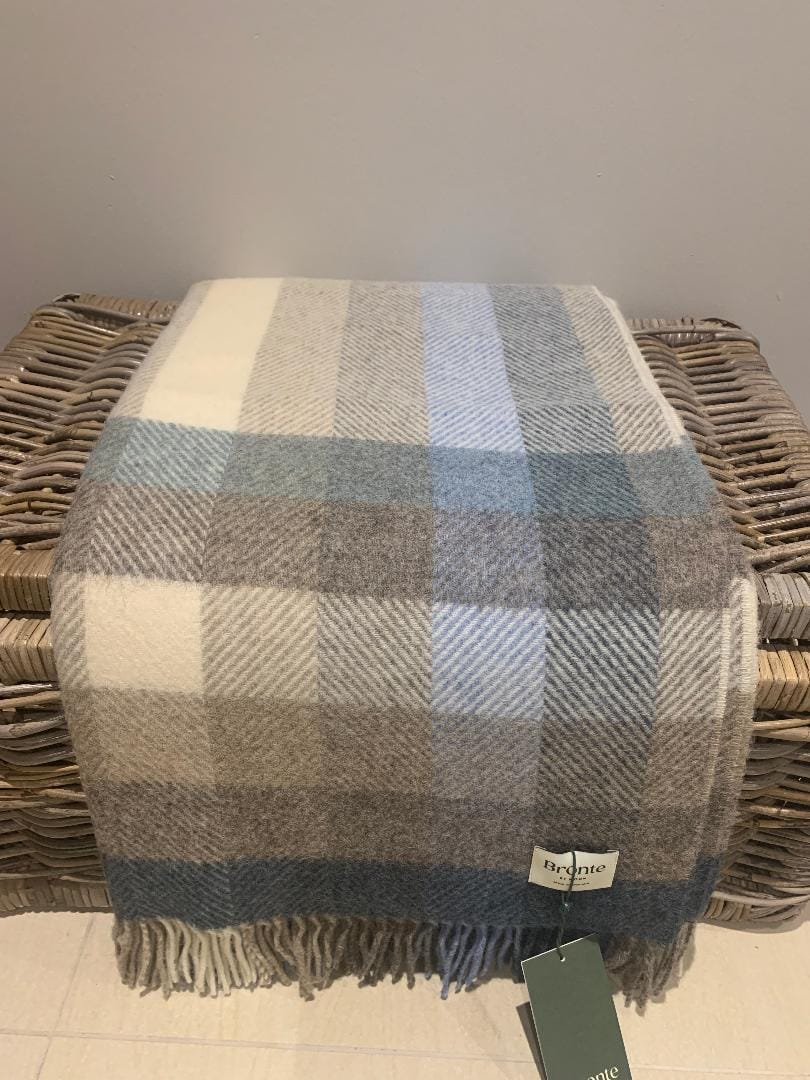 Woodale Blue Throw By Bronte
