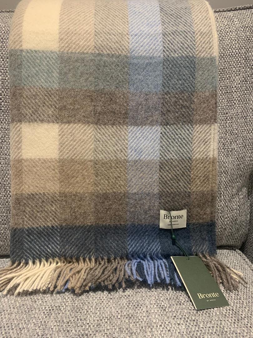 Woodale Blue Throw By Bronte