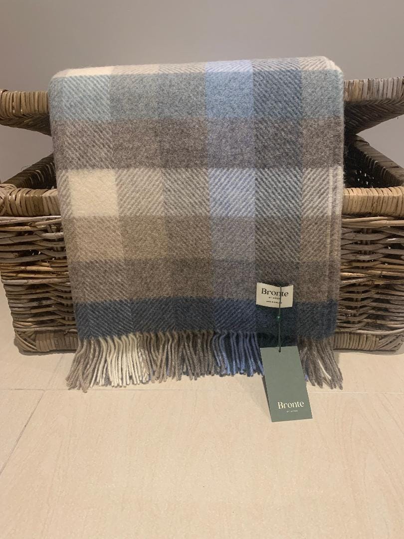 Woodale Blue Throw By Bronte