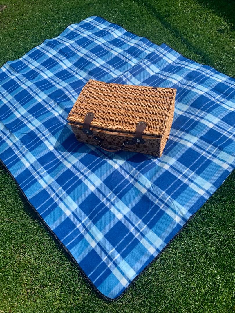 Extra Large Waterproof Picnic Blanket - Red Check