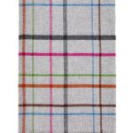 Windowpane grey throw