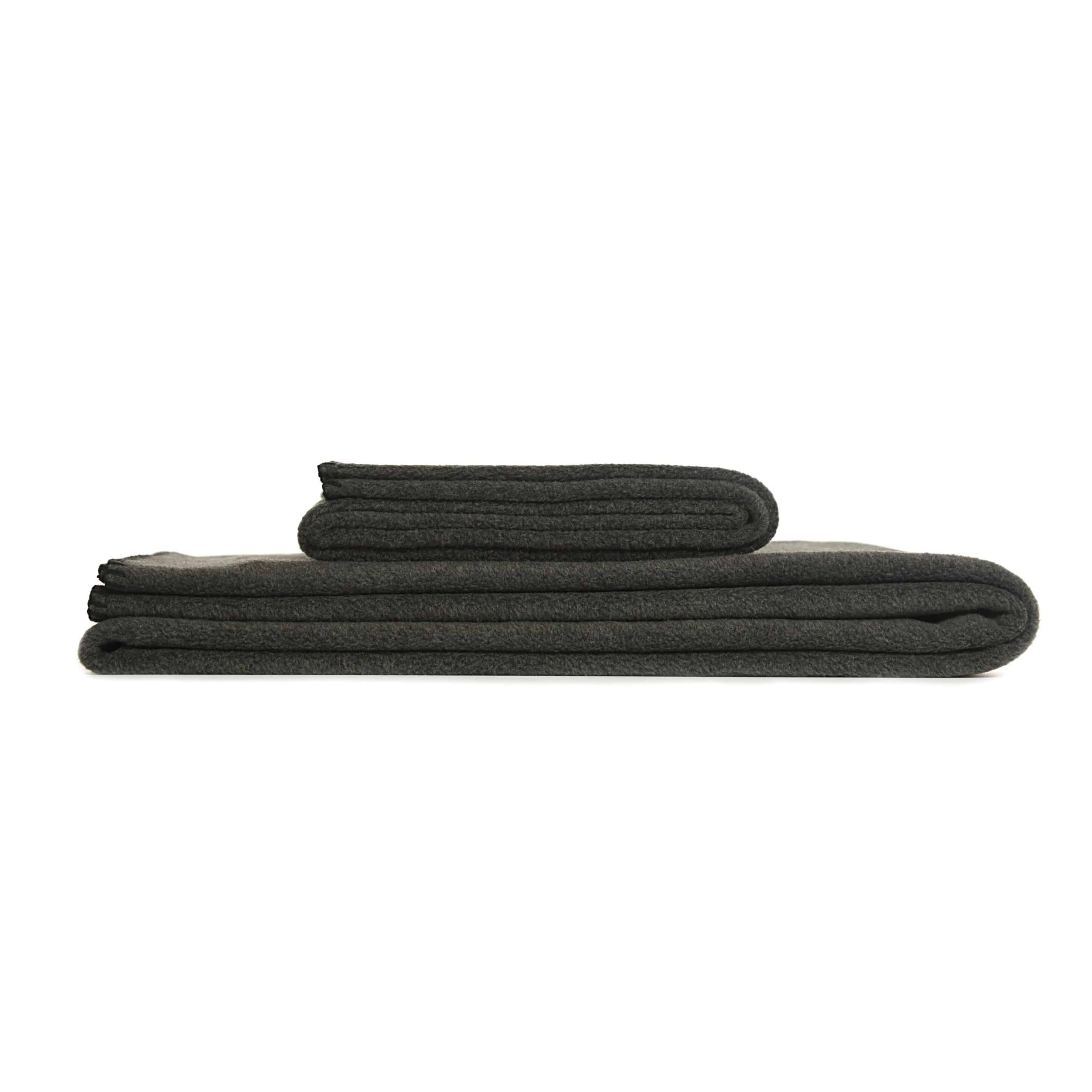 Charcoal Grey Fleece Throw