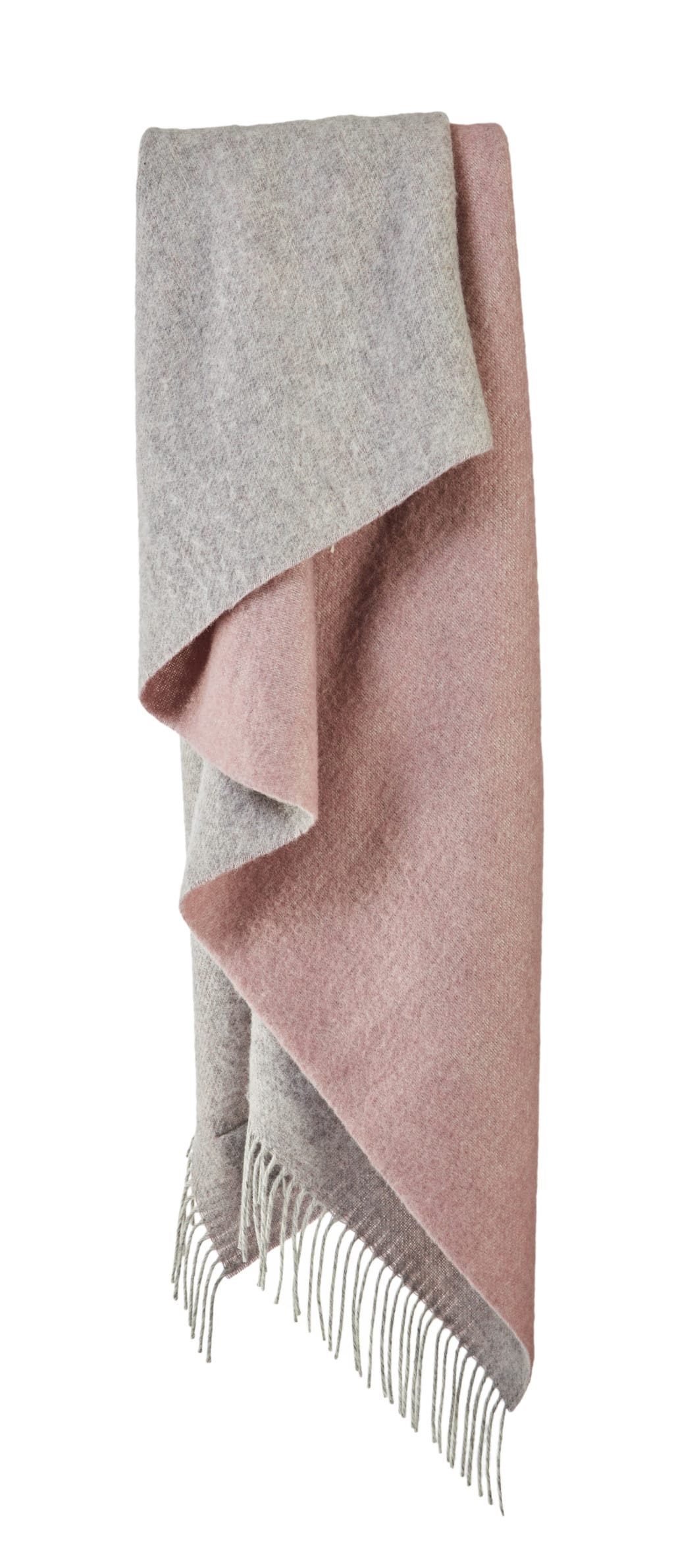 Pure New Wool Dartmoor Throw in Sunken Pink