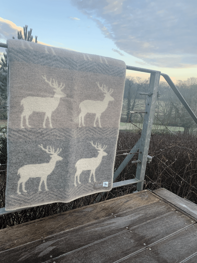 Deer Themed Reversible Blanket