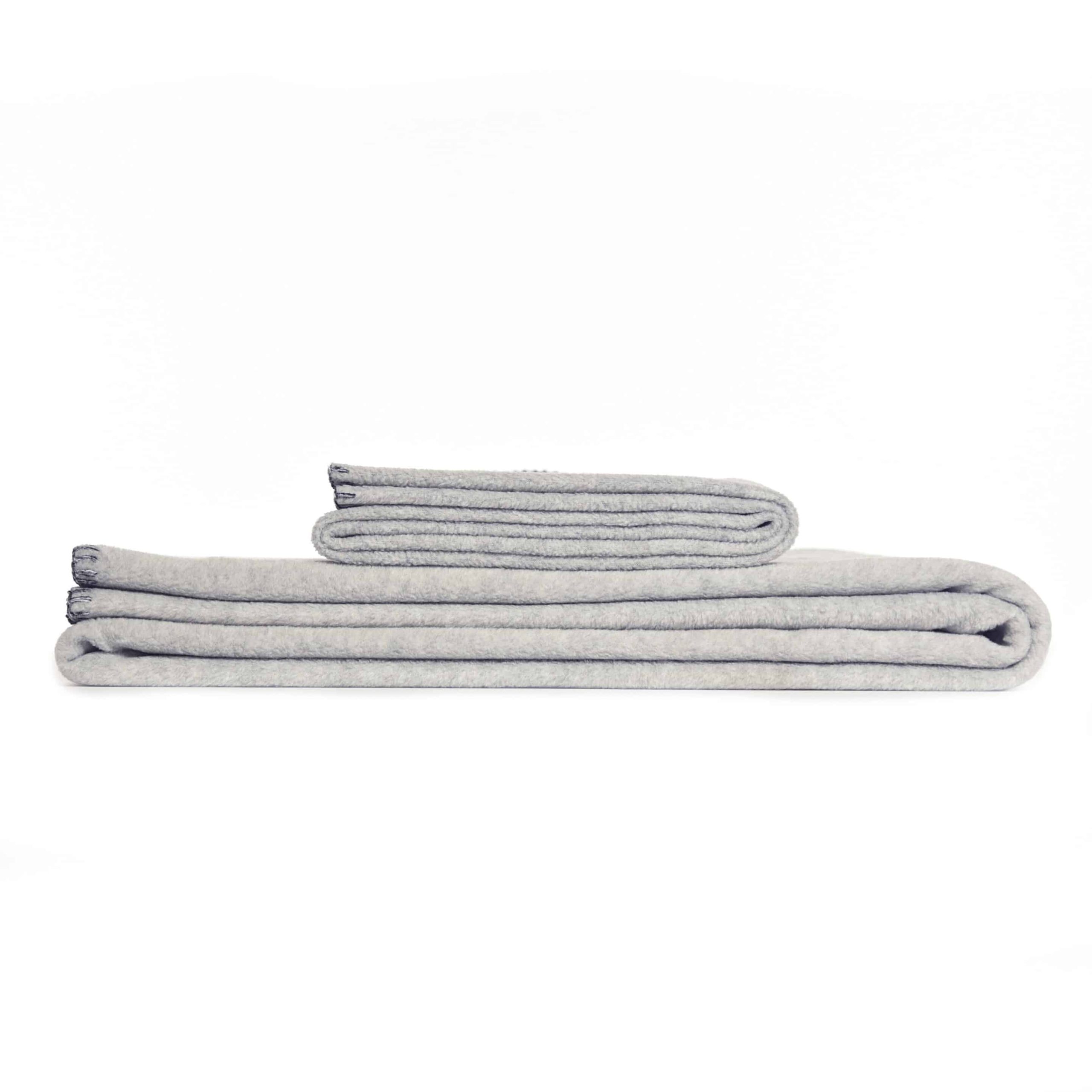 Silver Grey Fleece Throw