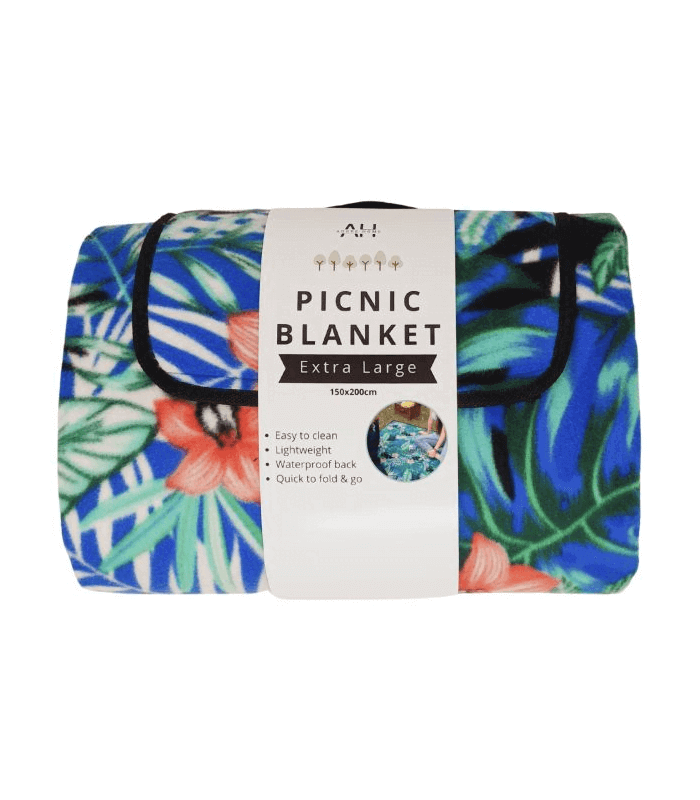 Extra Large Waterproof Picnic Blanket - Floral