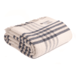 Extra Large Hex Check Blue Throw