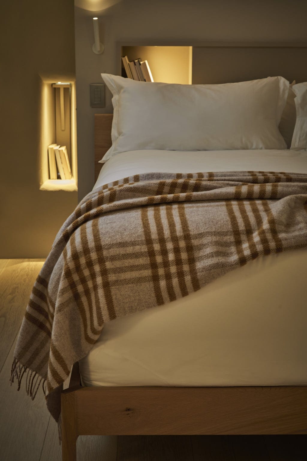 Extra Large Hex Check Mustard Throw