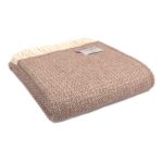 Pure New Wool Illusion Throw in Raspberry