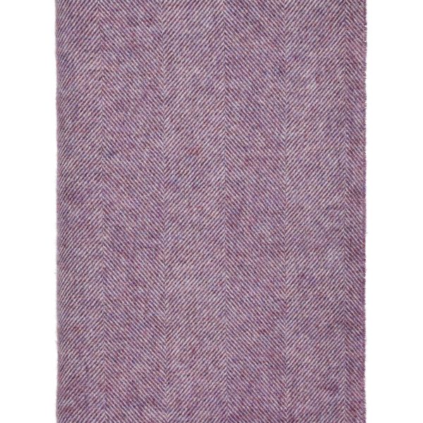 Herringbone Throw /Blanket in Lavender