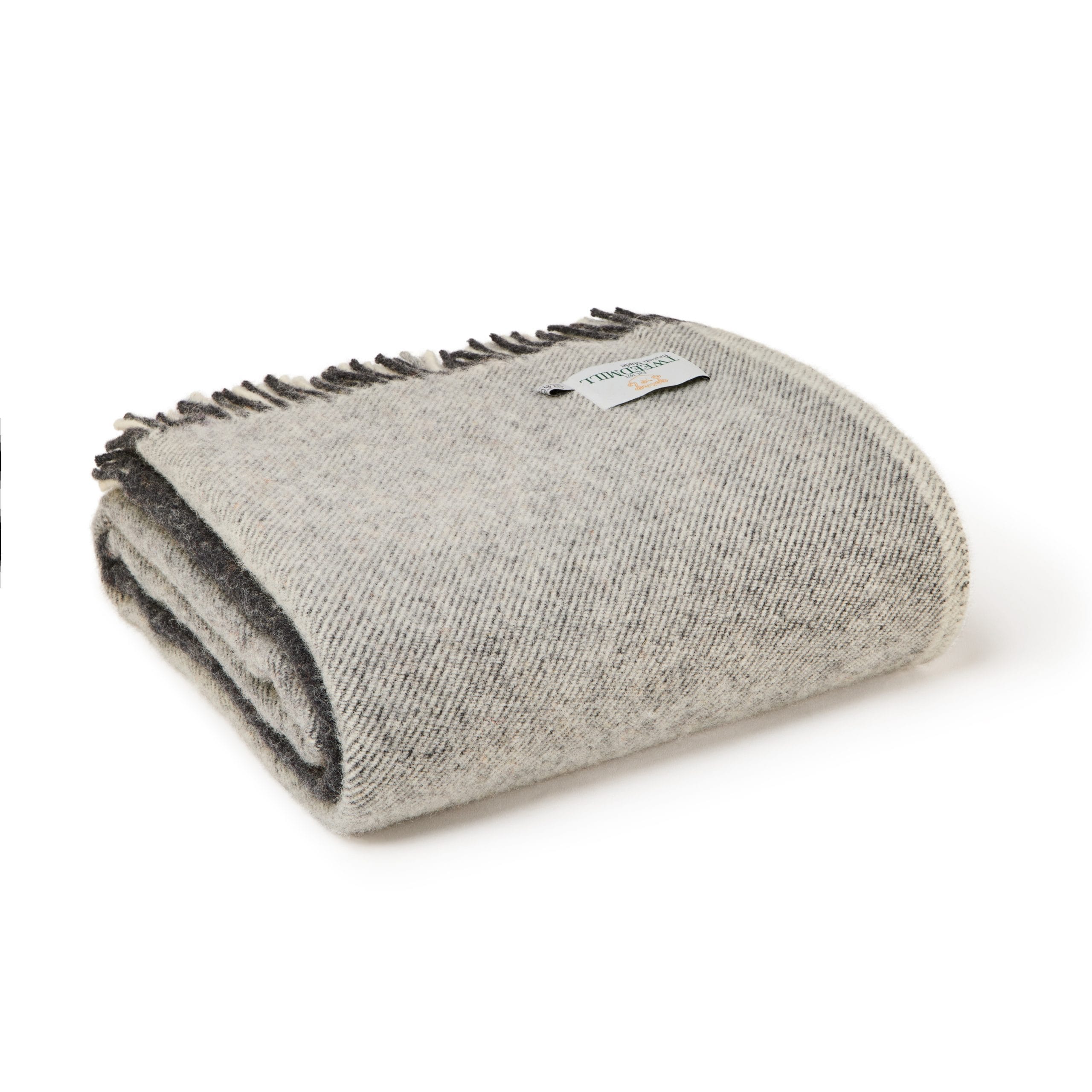 Extra large Paddock Check Charcoal Throw