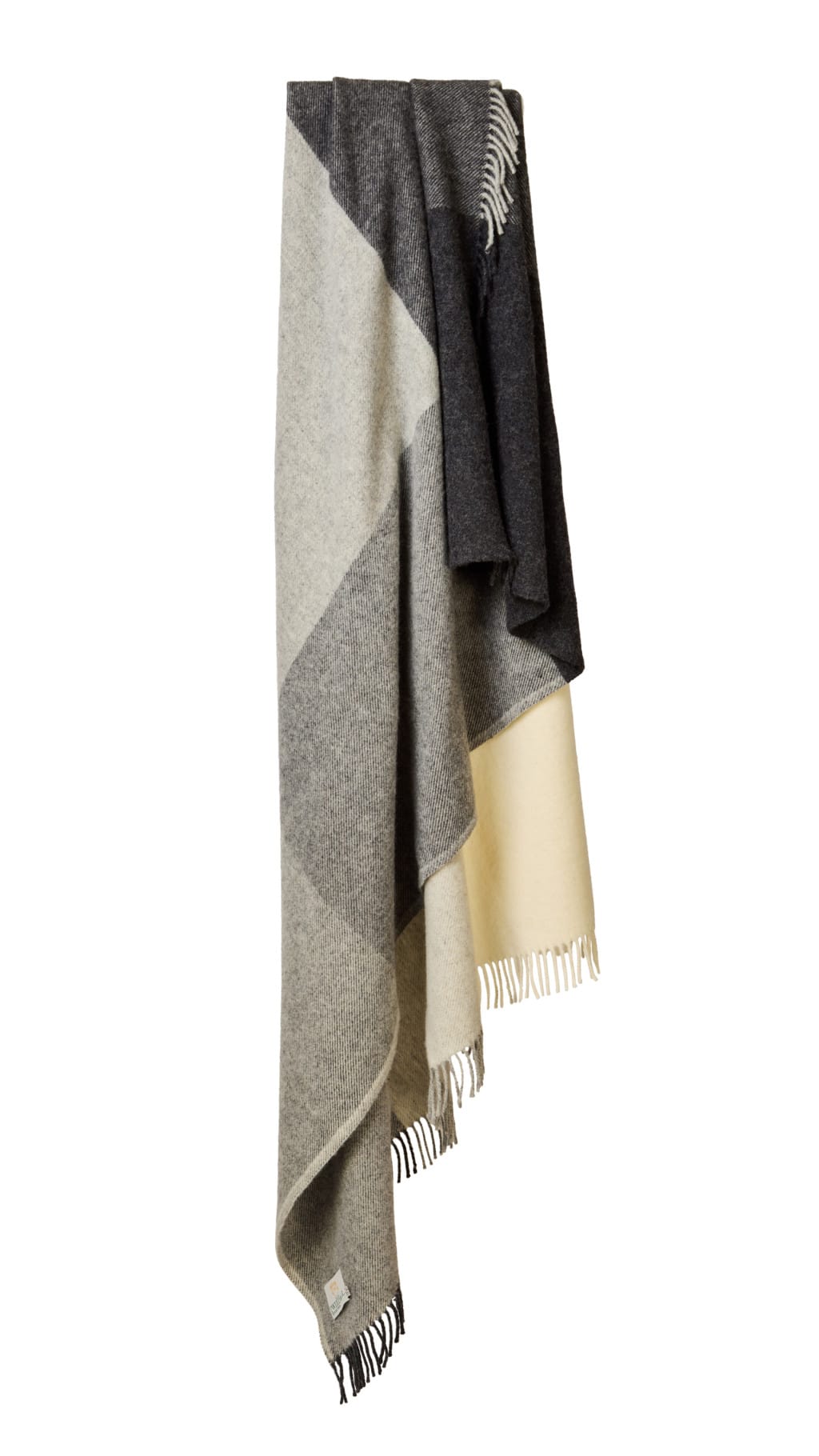 Extra large Paddock Check Charcoal Throw