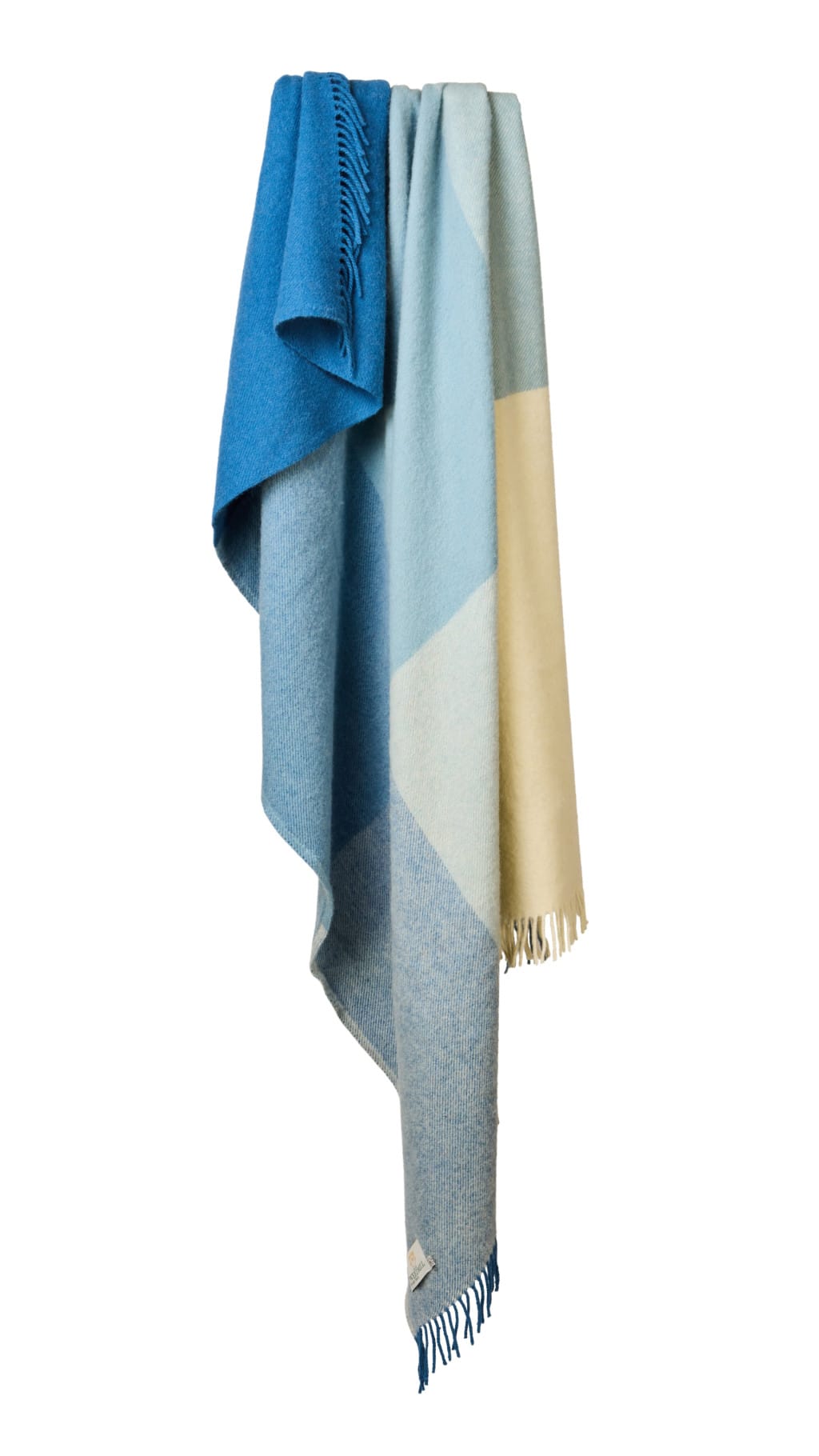 Extra Large Paddock Check Blue Throw
