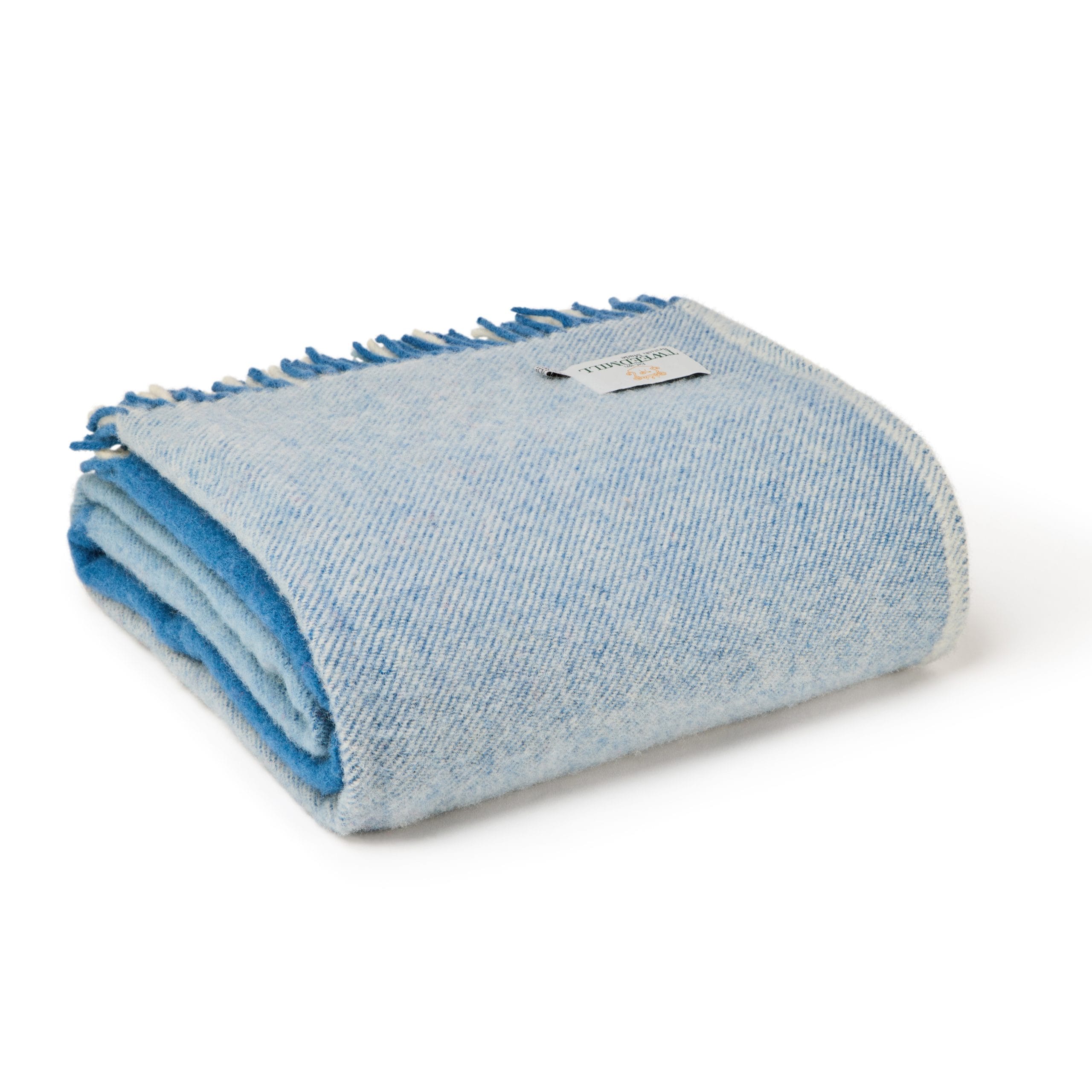 Extra Large Paddock Check Blue Throw