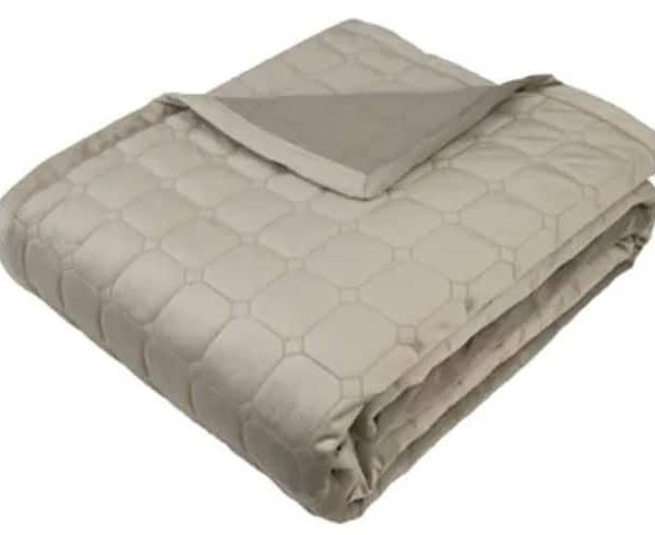 Evania King Quilt -Taupe