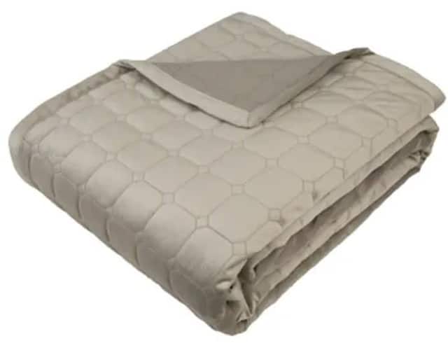 Evania King Quilt -Taupe
