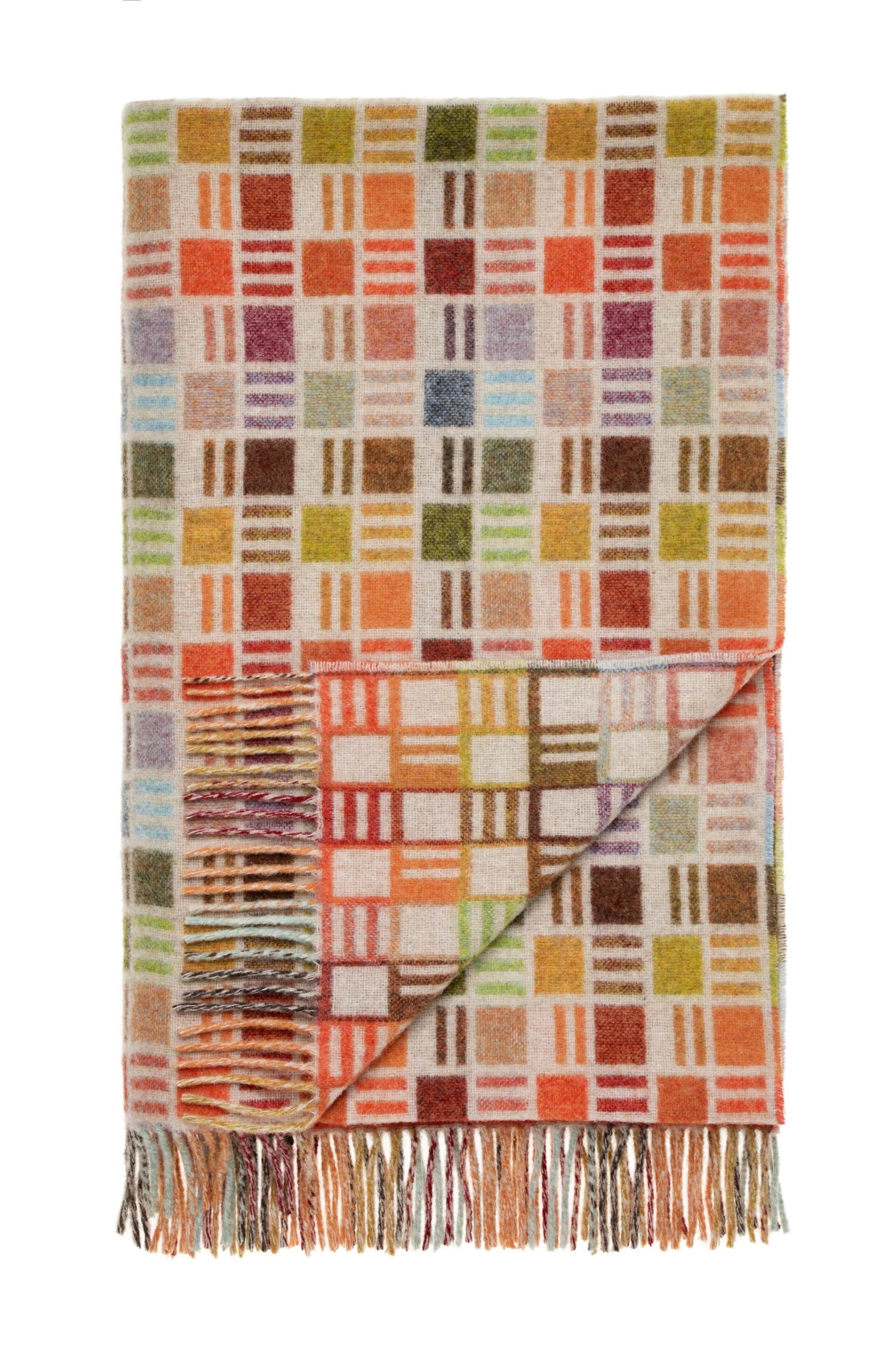Ribbon Multi beige throw
