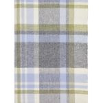 Portree Grey/Duck Egg Merino Wool Throw