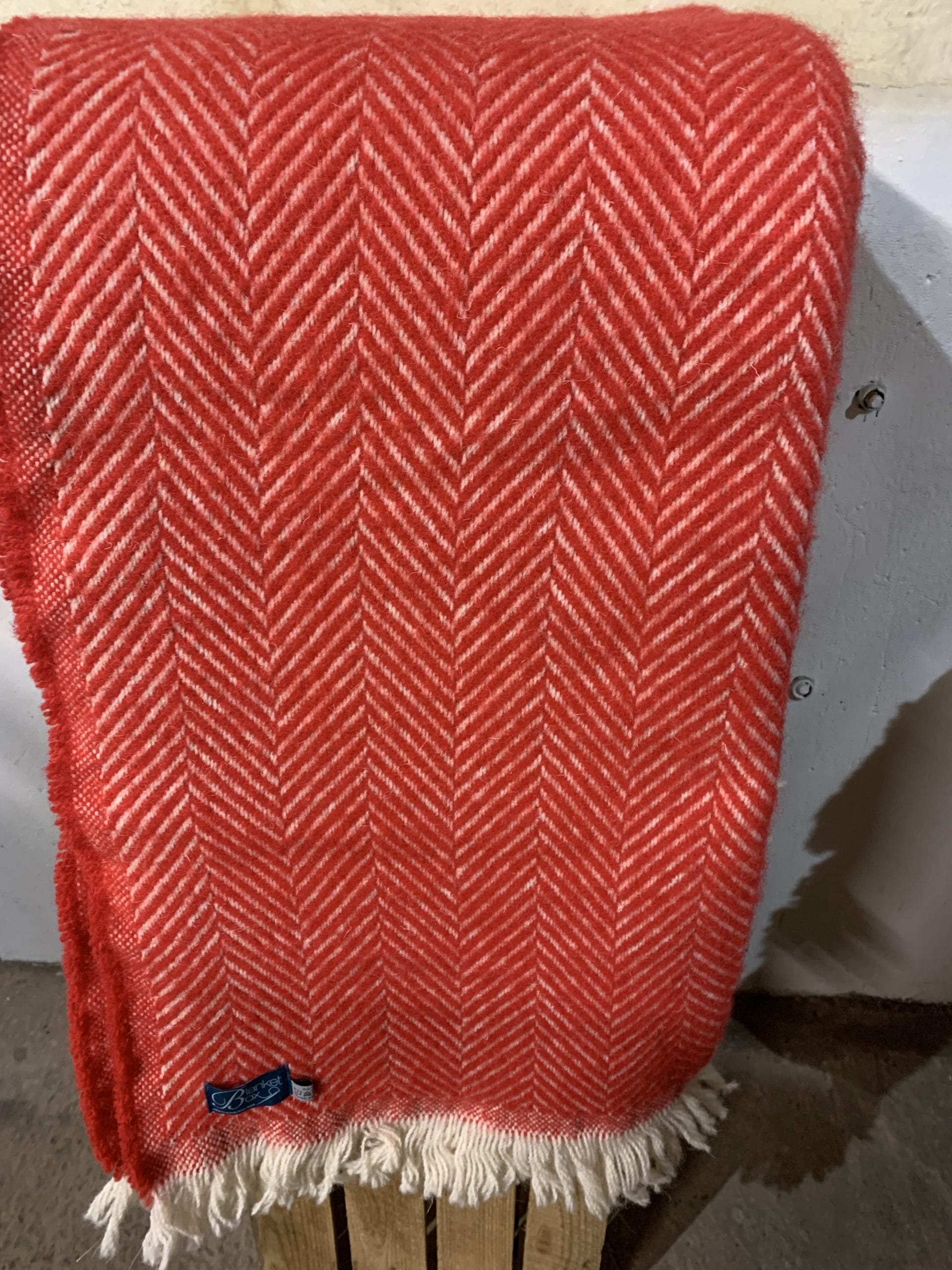 Large Recycled Chevron Wool Throws