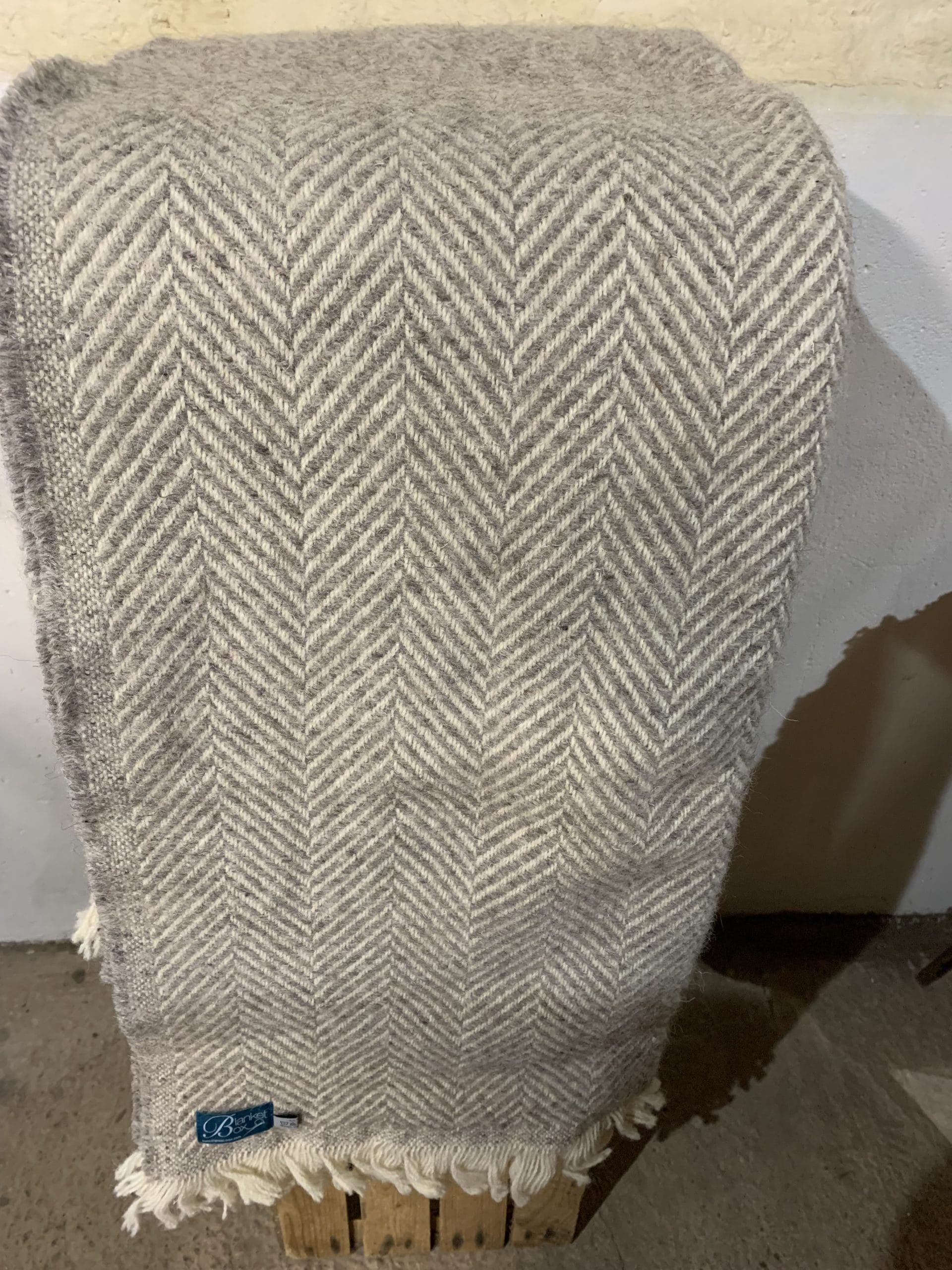 Large Recycled Chevron Wool Throws
