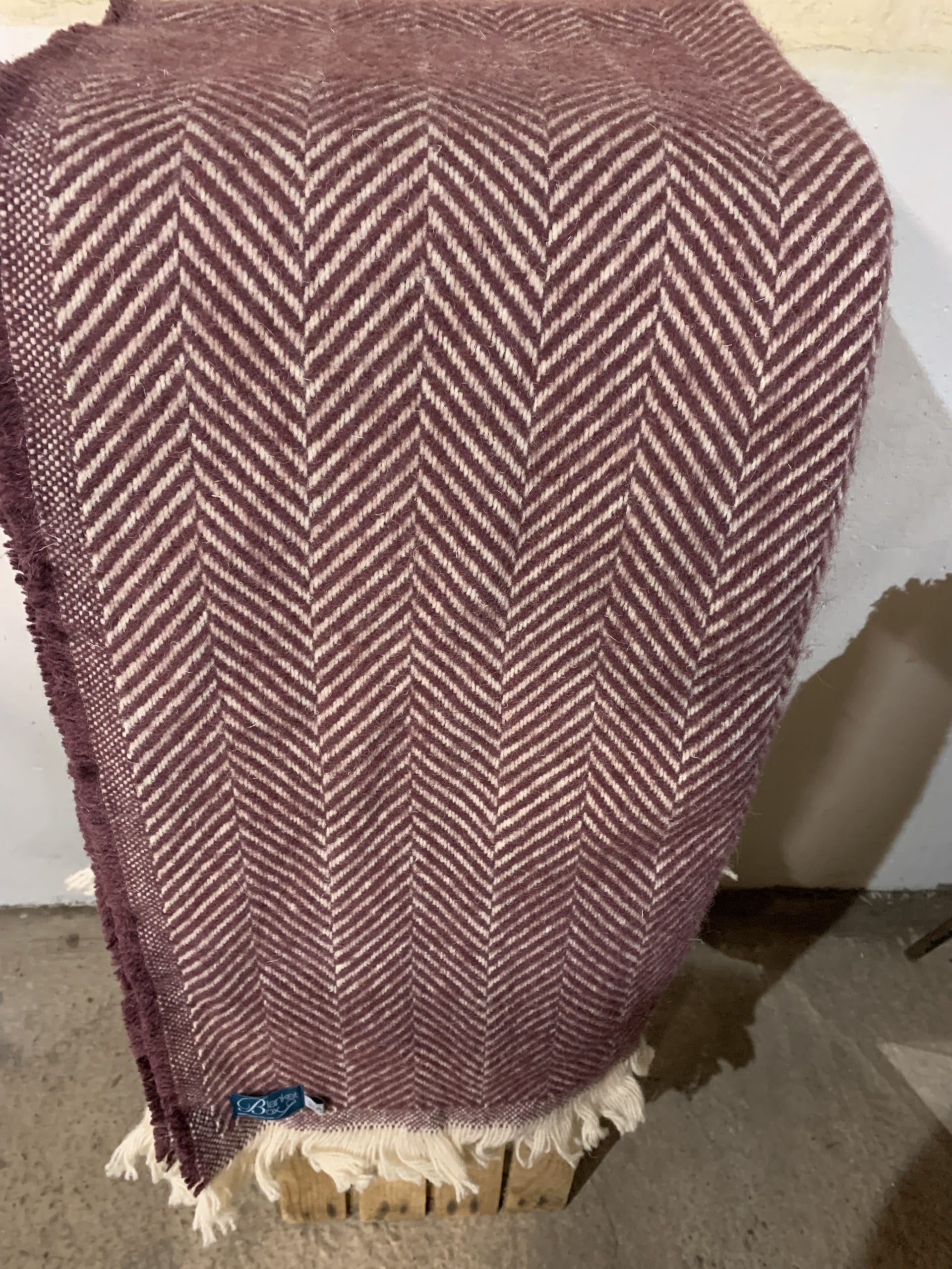 Large Recycled Chevron Wool Throws