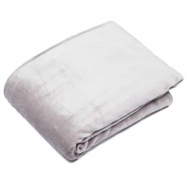 Cosy Silver Reversible Throw Blanket