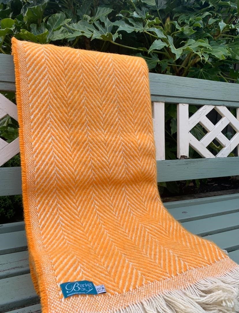 Large Recycled Chevron Wool Throws
