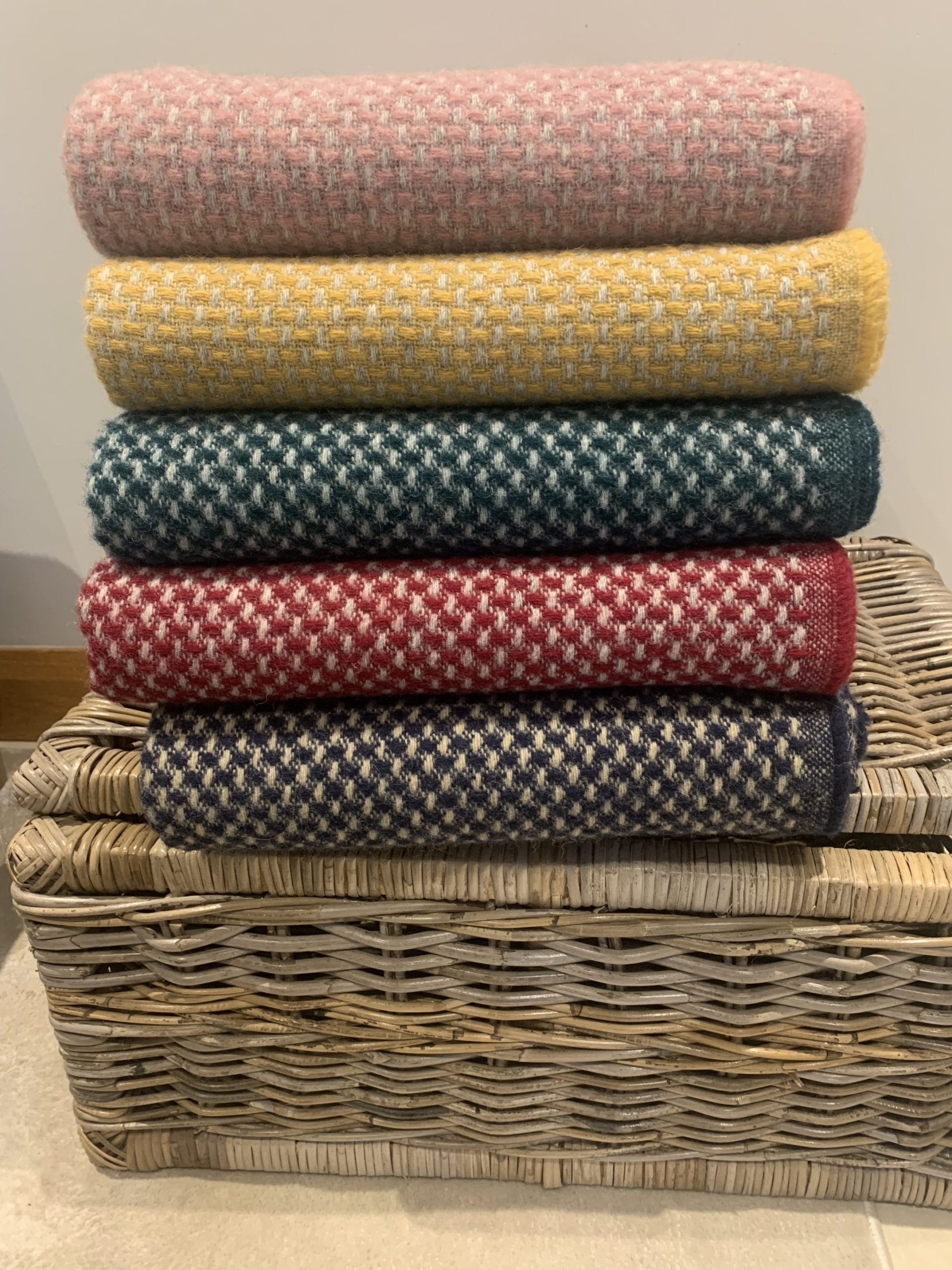 Wool duck egg blanket- Large size