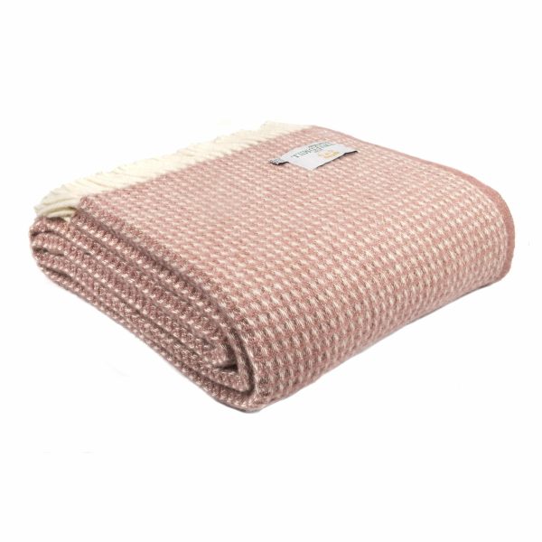 Extra Large Pink Waffle Throw
