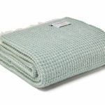 Extra Large Sea Green Waffle Throw