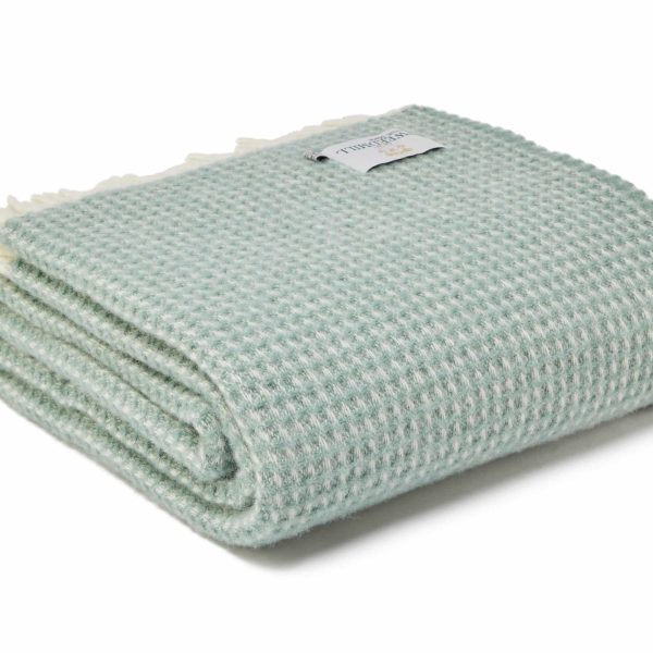 Extra Large Sea Green Waffle Throw