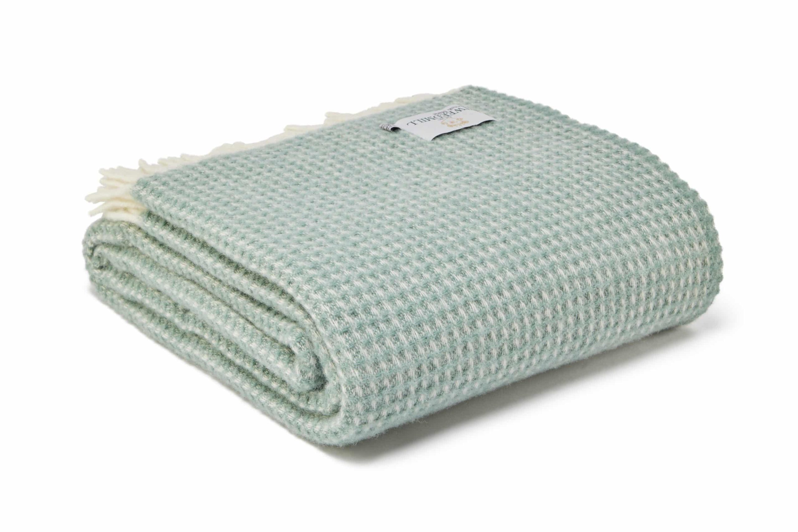 Extra Large Sea Green Waffle Throw