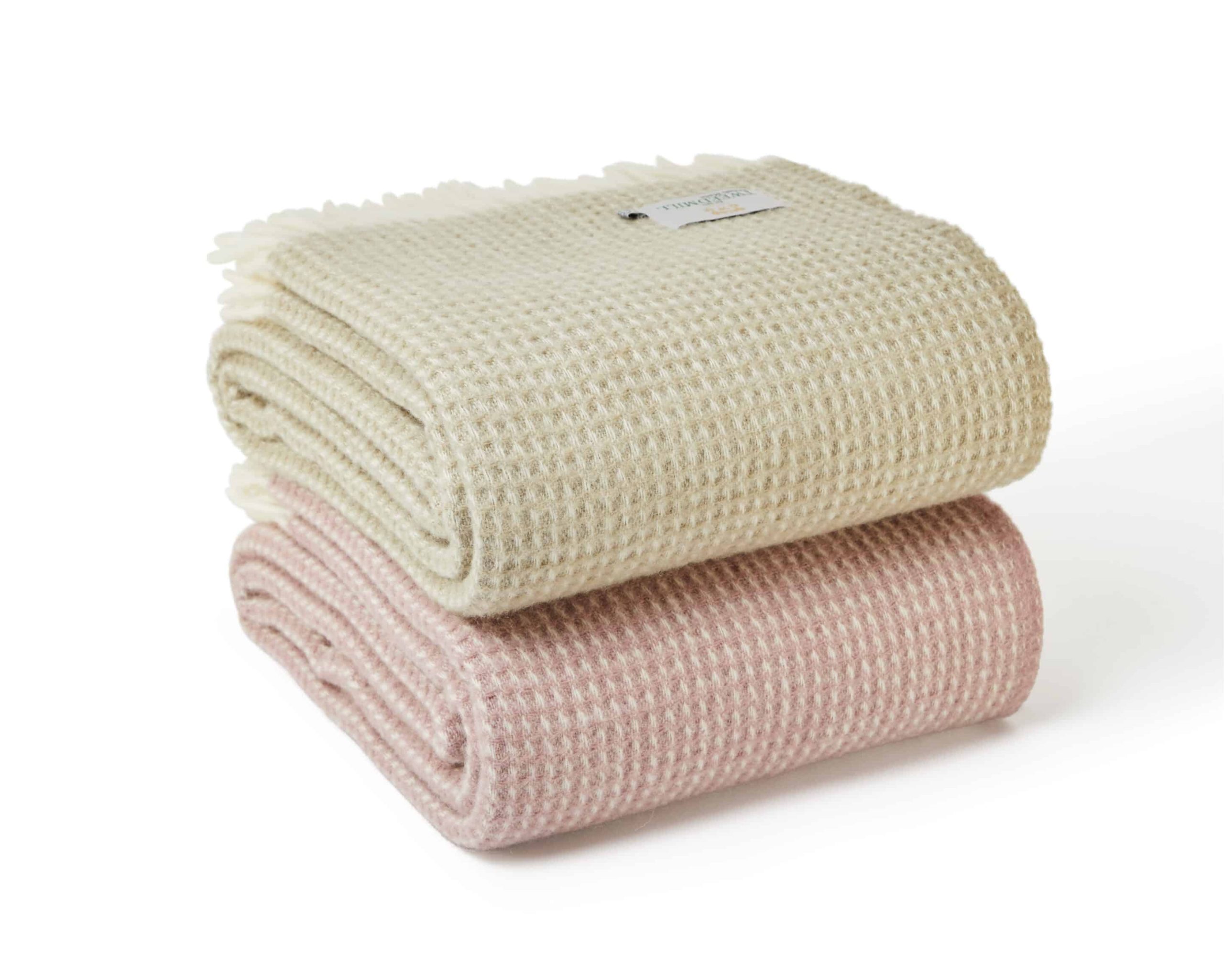 Extra Large Pink Waffle Throw