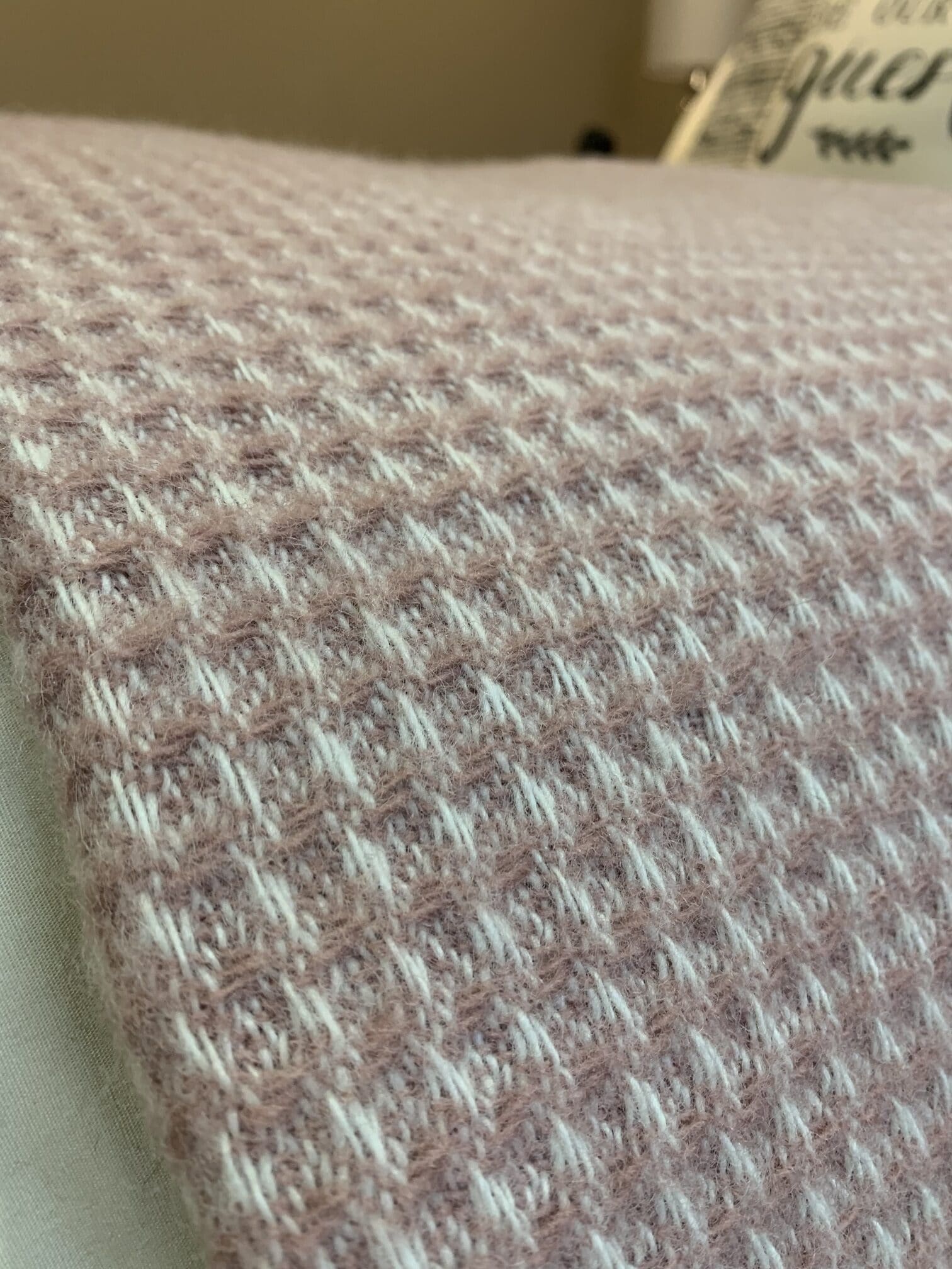 Extra Large Pink Waffle Throw