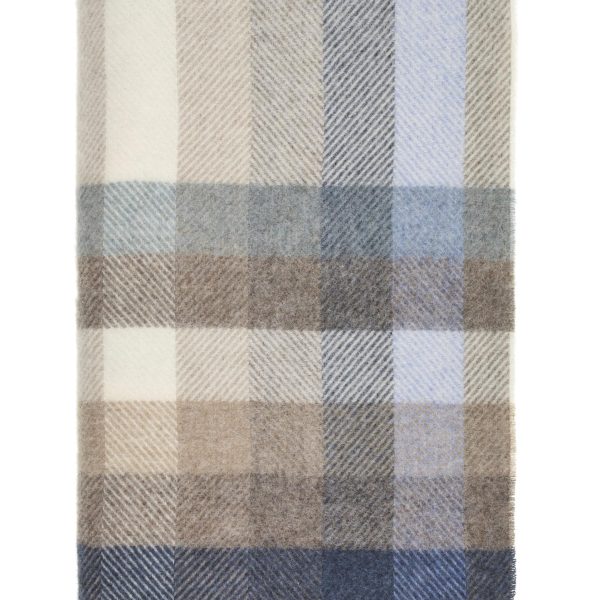 Woodale Blue Throw By Bronte