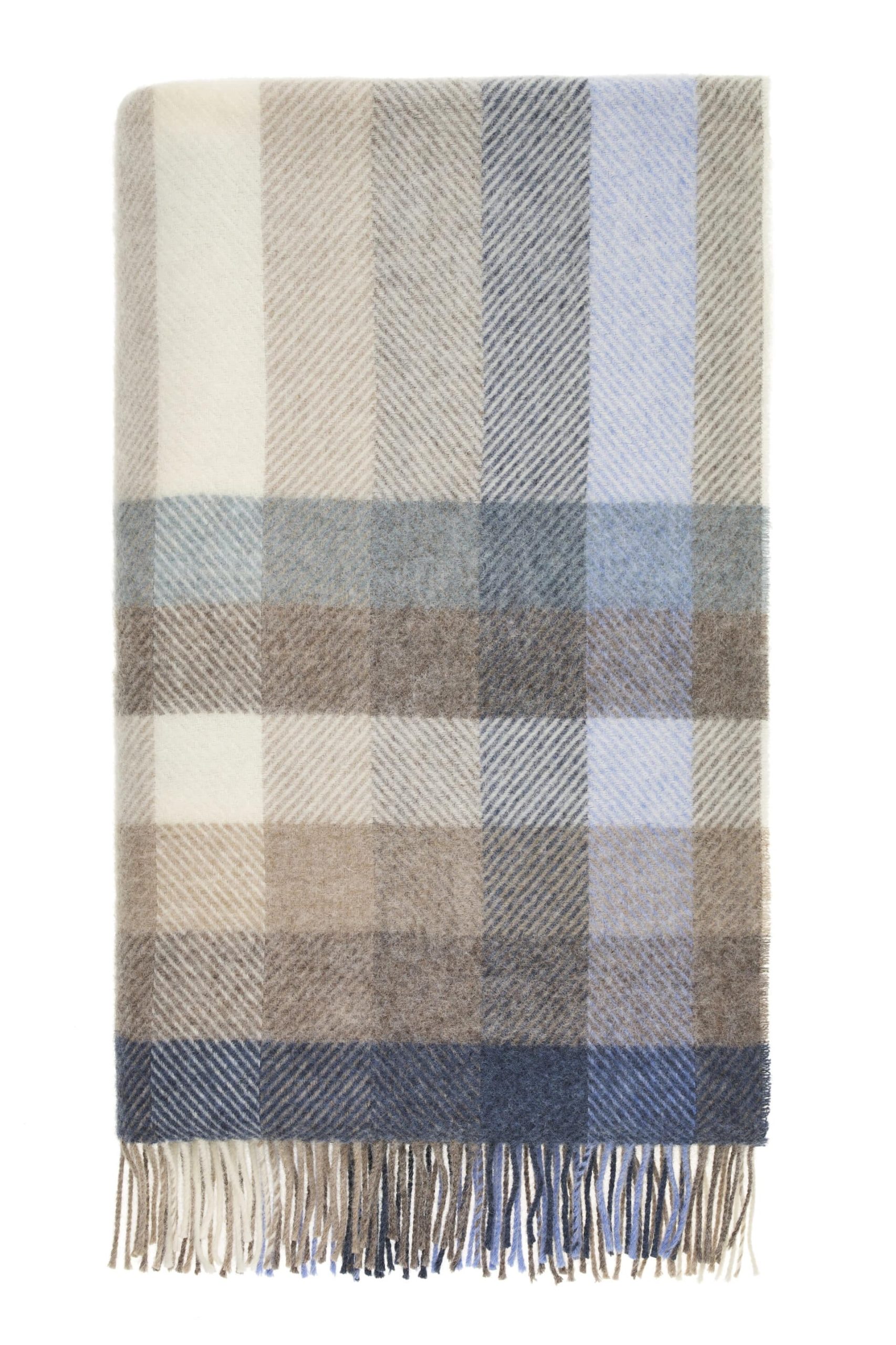 Woodale Blue Throw By Bronte