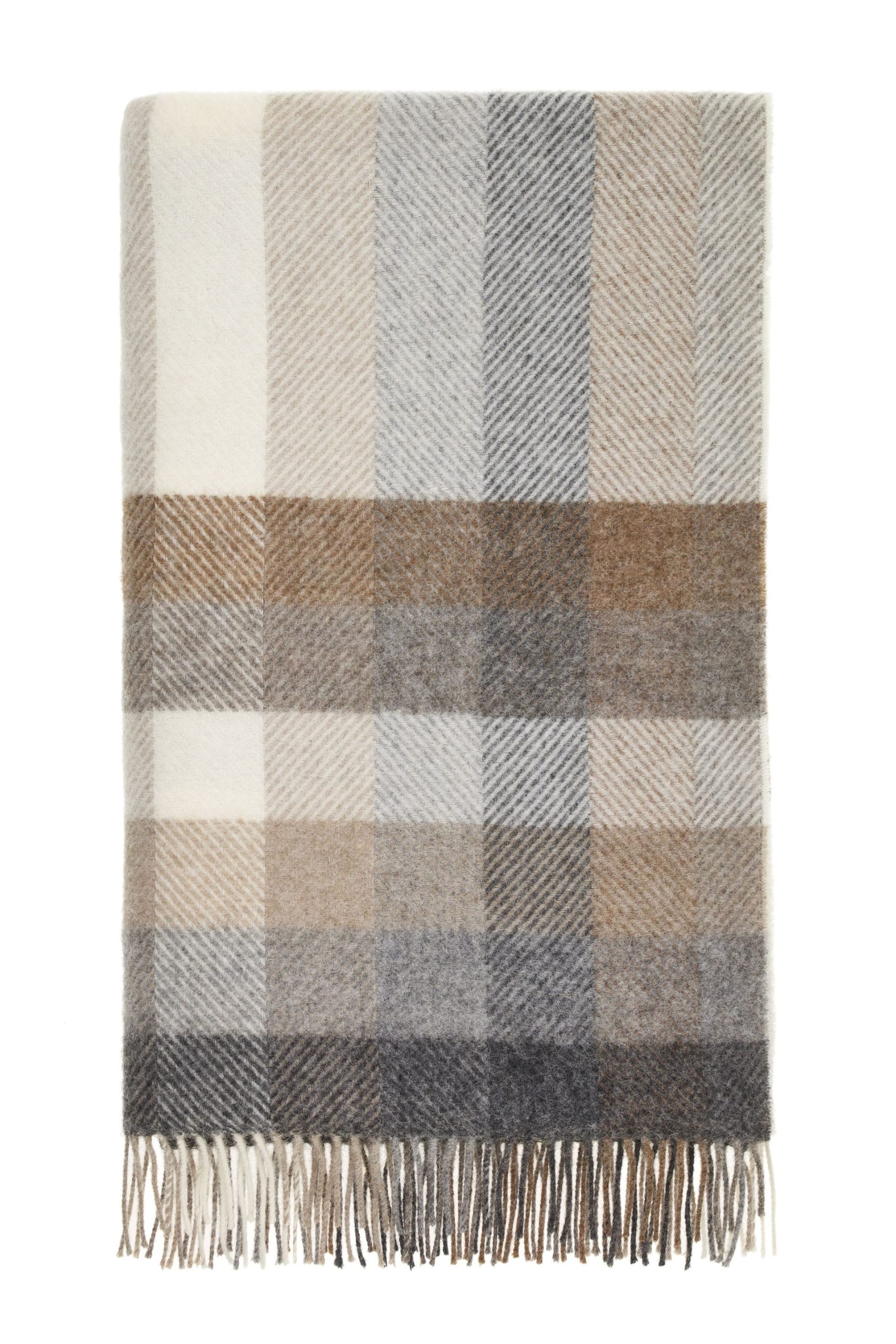 Woodale Natural Throw By Bronte