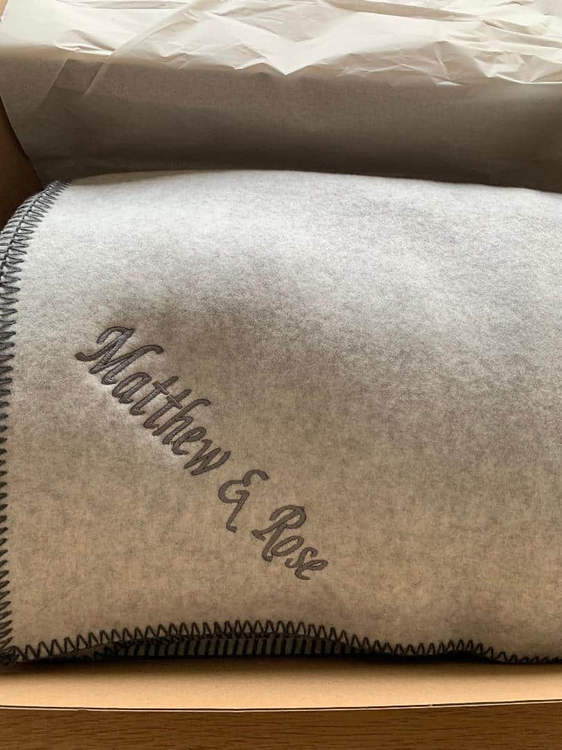 Silver Grey Fleece Throw