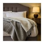 Extra large Paddock Check Charcoal Throw
