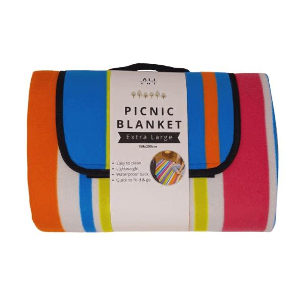 Extra Large Waterproof Picnic Blanket - Stripe