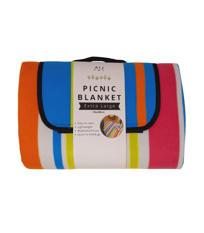 Extra Large Waterproof Picnic Blanket - Stripe