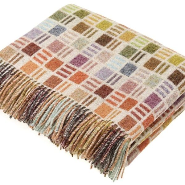 Ribbon Multi beige throw