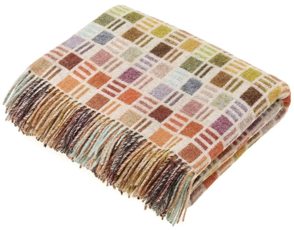 Ribbon Multi beige throw