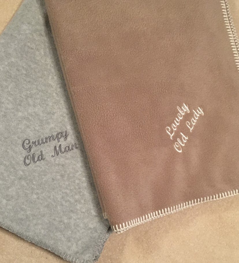 Silver Grey Fleece Throw