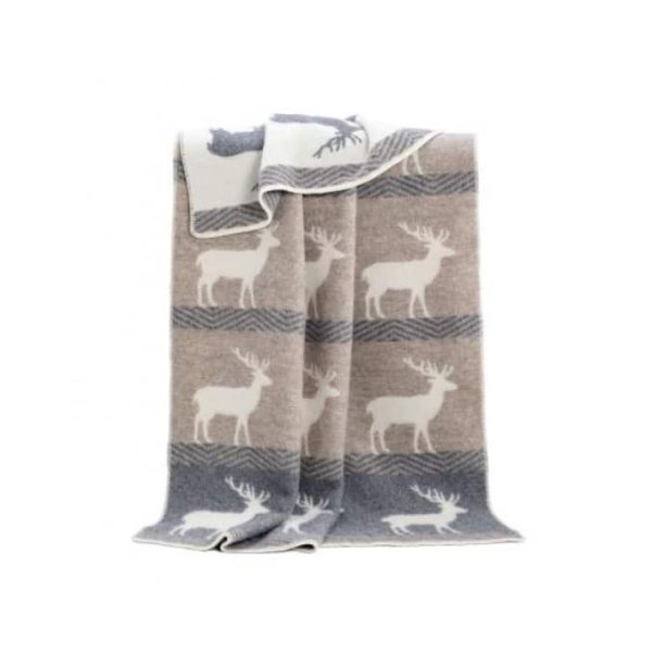 Deer Themed Reversible Blanket
